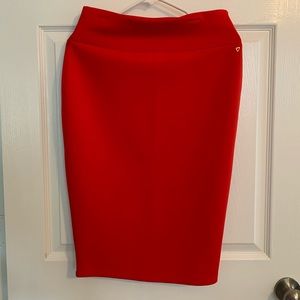 Pencil Red Skirt Size Medium